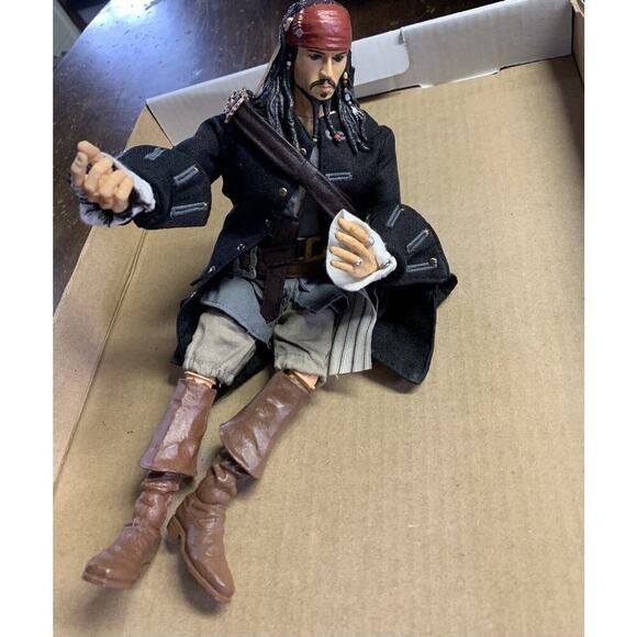 Jack Sparrow Pirates Of Caribbean Figurine Flexible - Picture 7 of 8